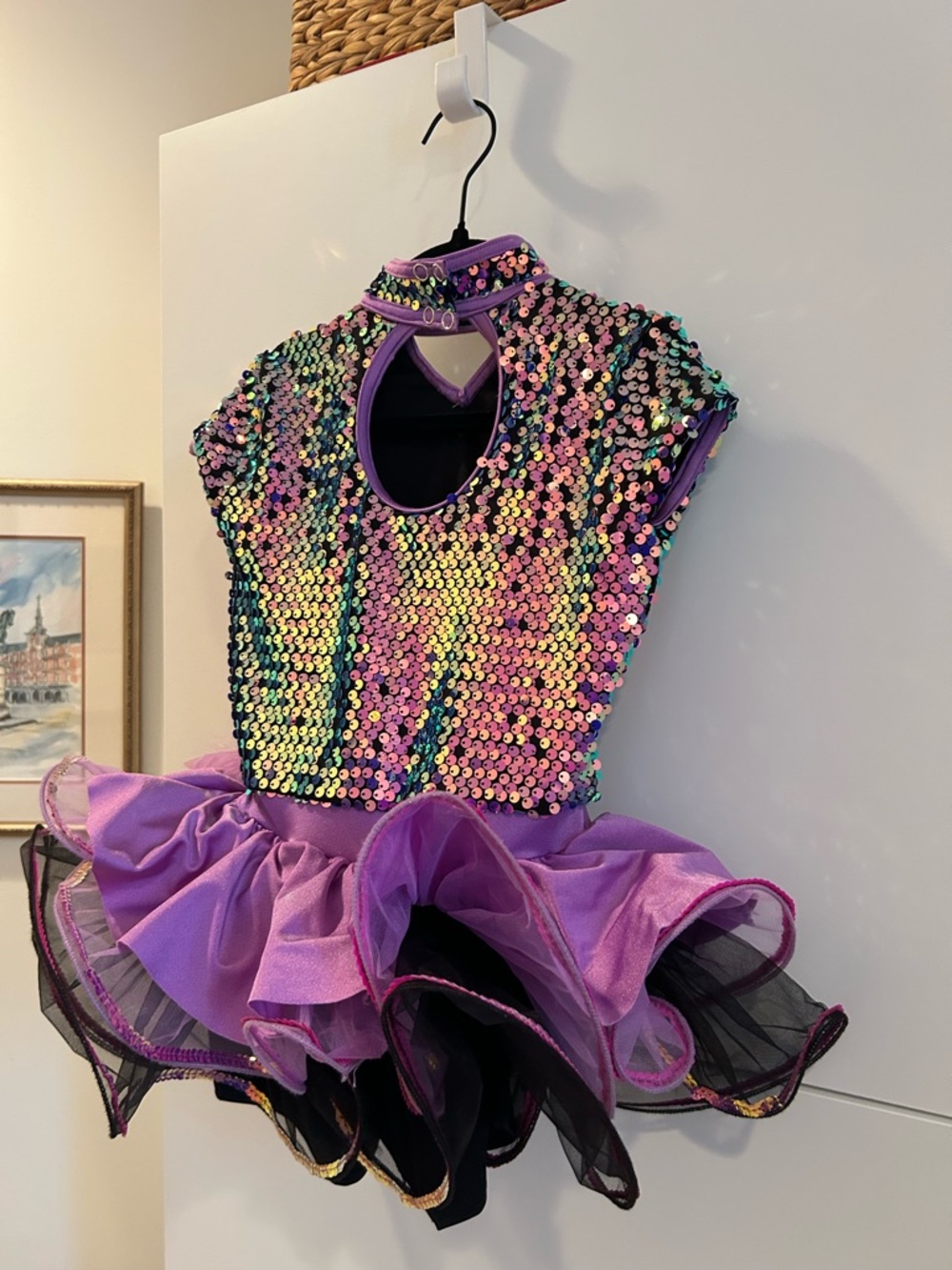 Weissman Symphony Purple Sequin Tutu Dance Costume for Kids - Size IC (7/8) - Picture 12 of 13